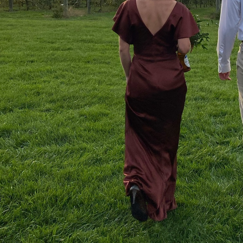 Relvery Terracotta Rust Dress - Picture 3 of 3
